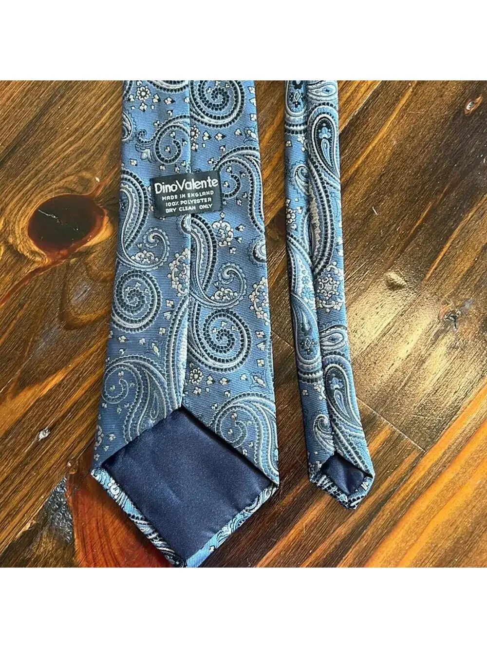 Dino Valente | Men’s Blue & Silver Dress Tie | 3.5